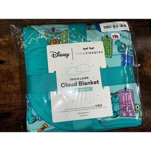 V101. Little Sleepies Disney‎ Monsters Inc. Cloud Blanket NIB 50x50